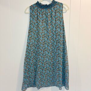 Evelyn CottageCore BoHo Women’s Floral Sleeveless Smocked Dress